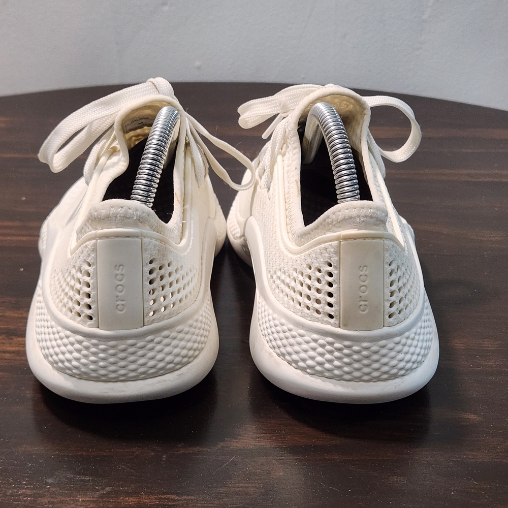 Crocs LiteRide 360 Pacer Sneakers Ivory Women's Size 9 Comfort Walking Shoes - Picture 4 of 10